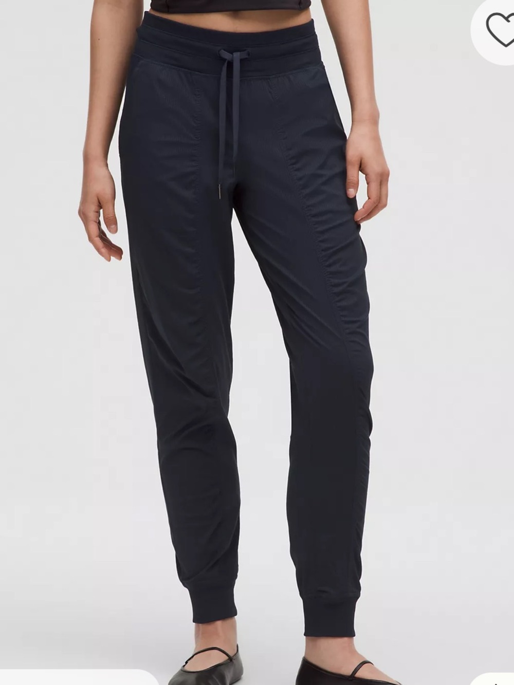 EUC - Lululemon Black Dance Studio Mid-Rise Jogger Pants - Size: 6